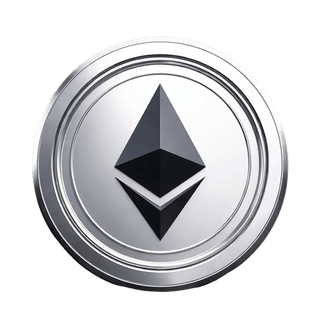 Moneta Ethereum (ETH) jako unoszący się element graficzny